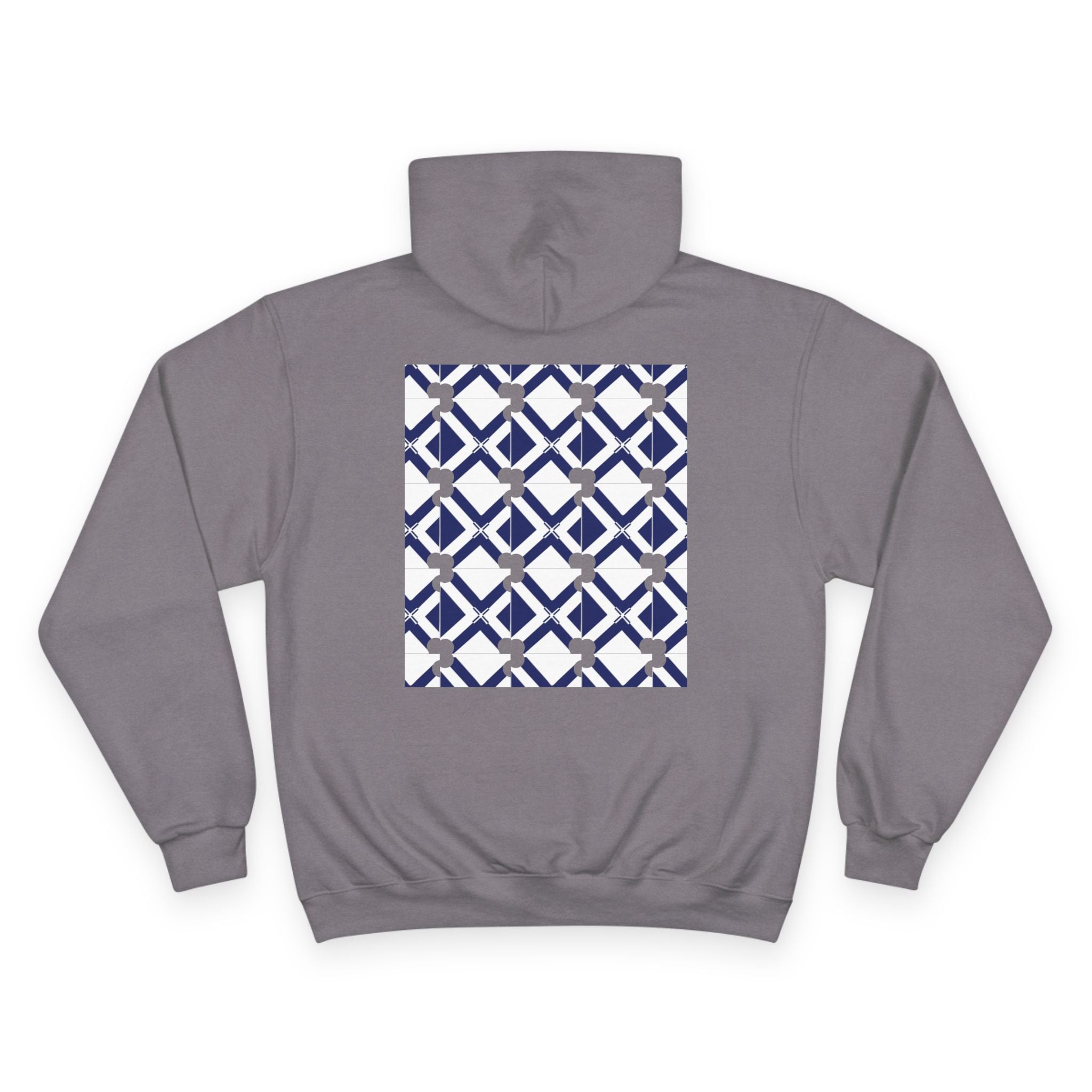 Geometric Navy Tile Hoodie