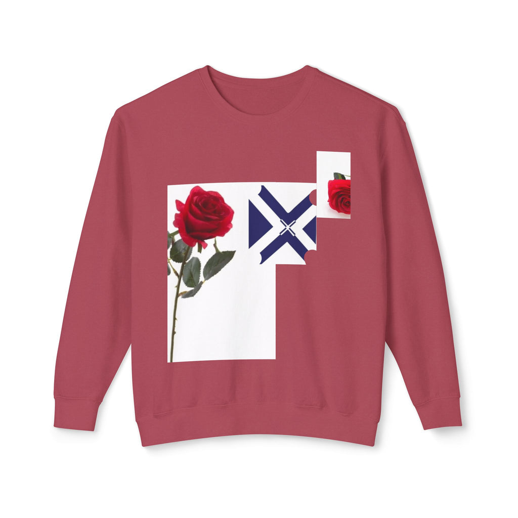 Rose & Saltire Crewneck Sweatshirt —XT Rose Graphic Sweatshirt