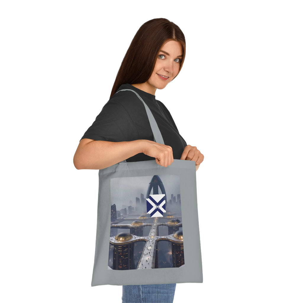 Xt Cotton Tote — Minimal Monogram Canvas Carryall