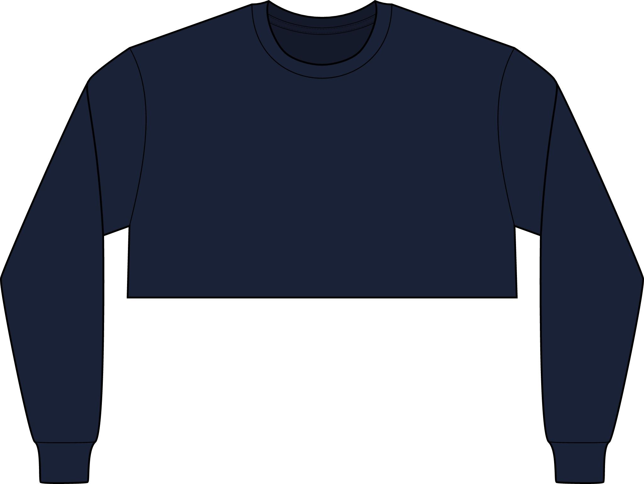 Women's FWD Fashion Crop Long Sleeve Tee