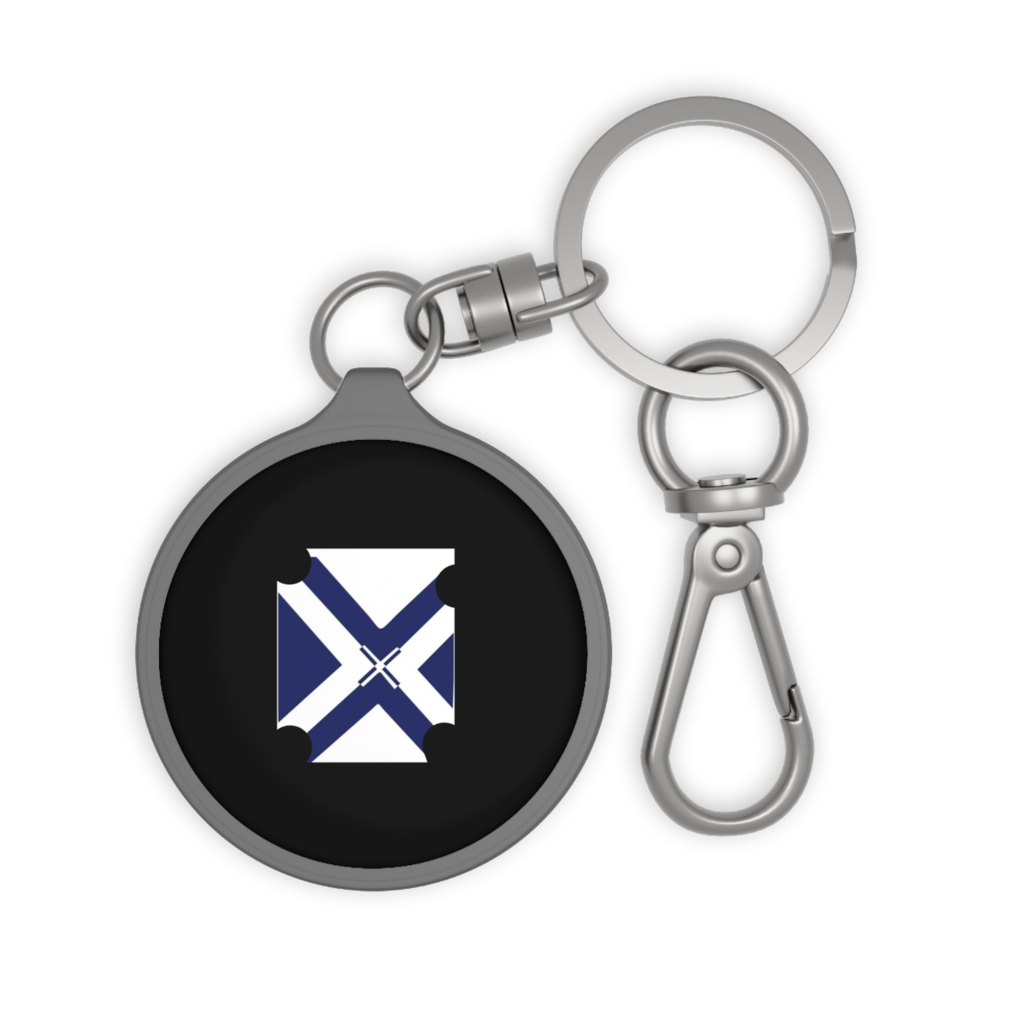 Saltire Ticket Keyring Tag — XT9 Keychain Accessory