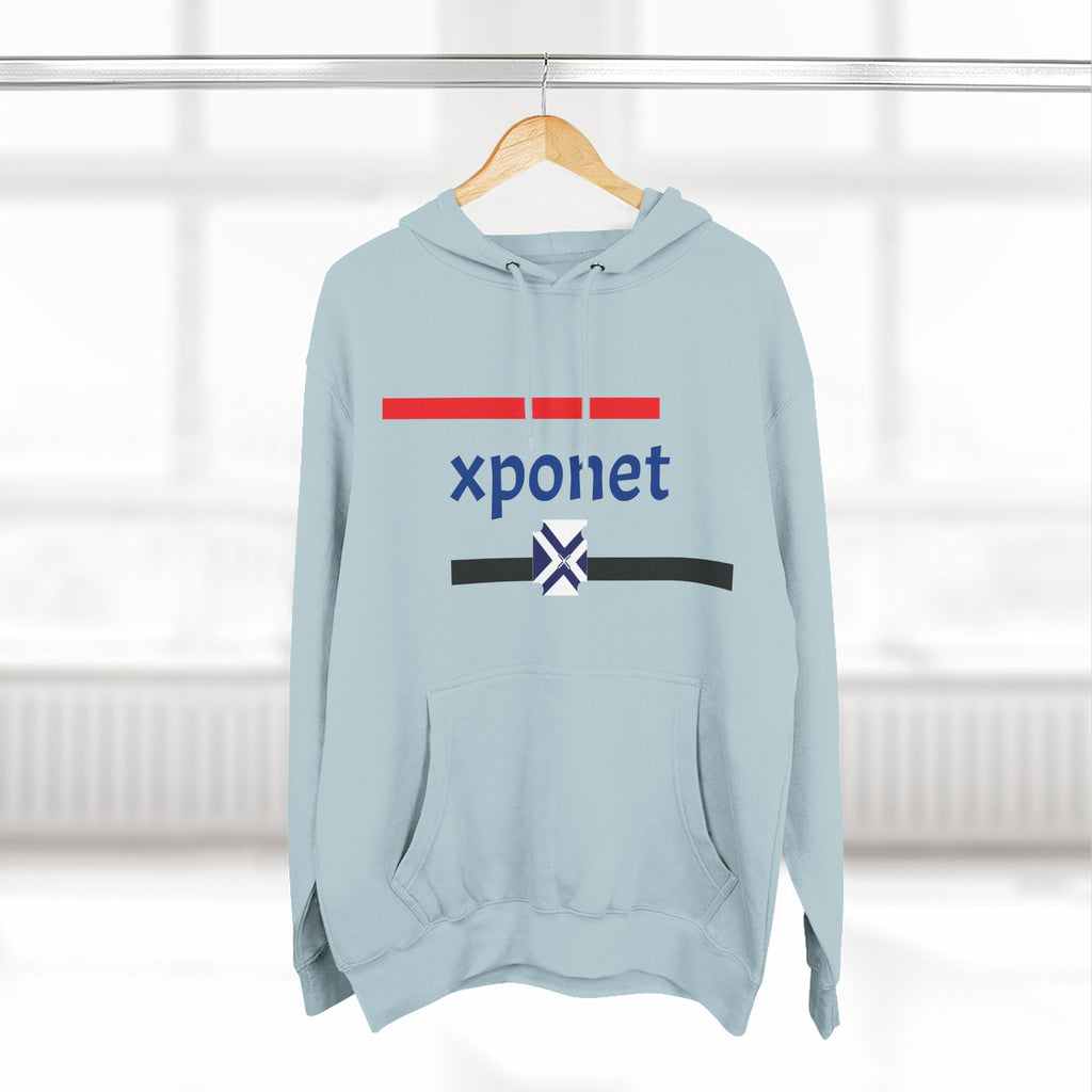 Three-Panel Fleece Hoodie