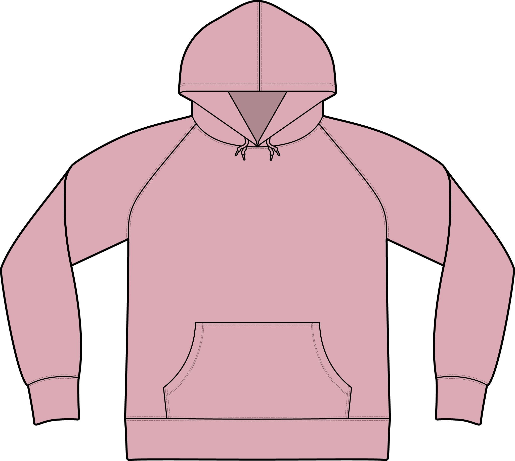 Unisex Icon Lightweight Loopback Terry Hooded Sweatshirt