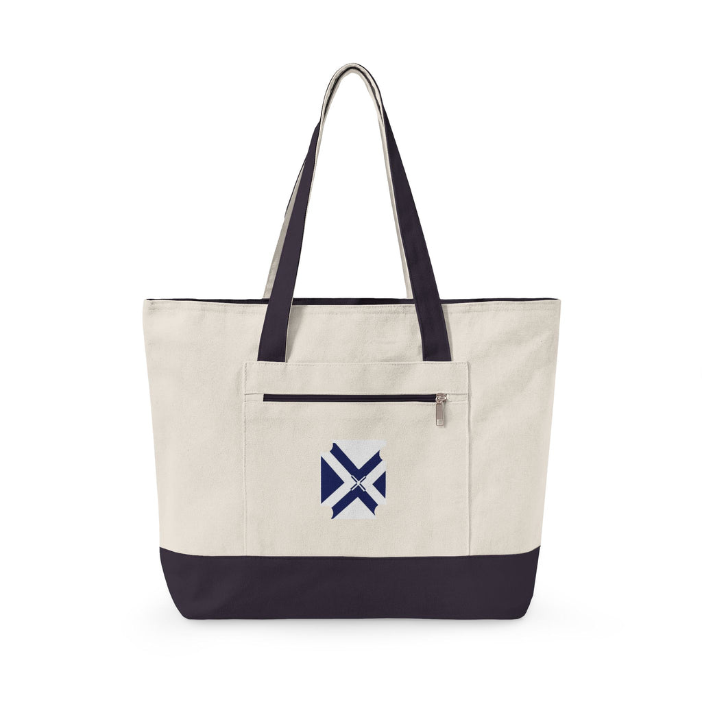 XT7 Zippered Canvas Tote — Durable Everyday Shoulder Bag