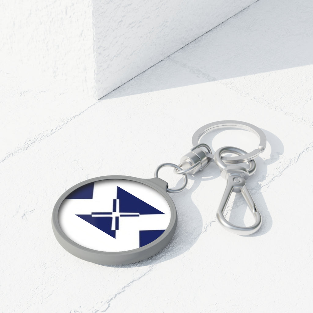 Scottish Saltire Keyring Tag – Navy St Andrew Flag Keychain