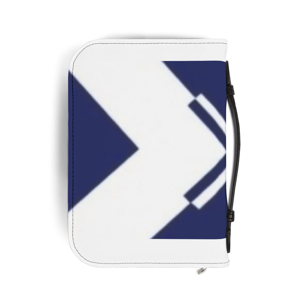 Navy Chevron Bible Cover Zippered Case