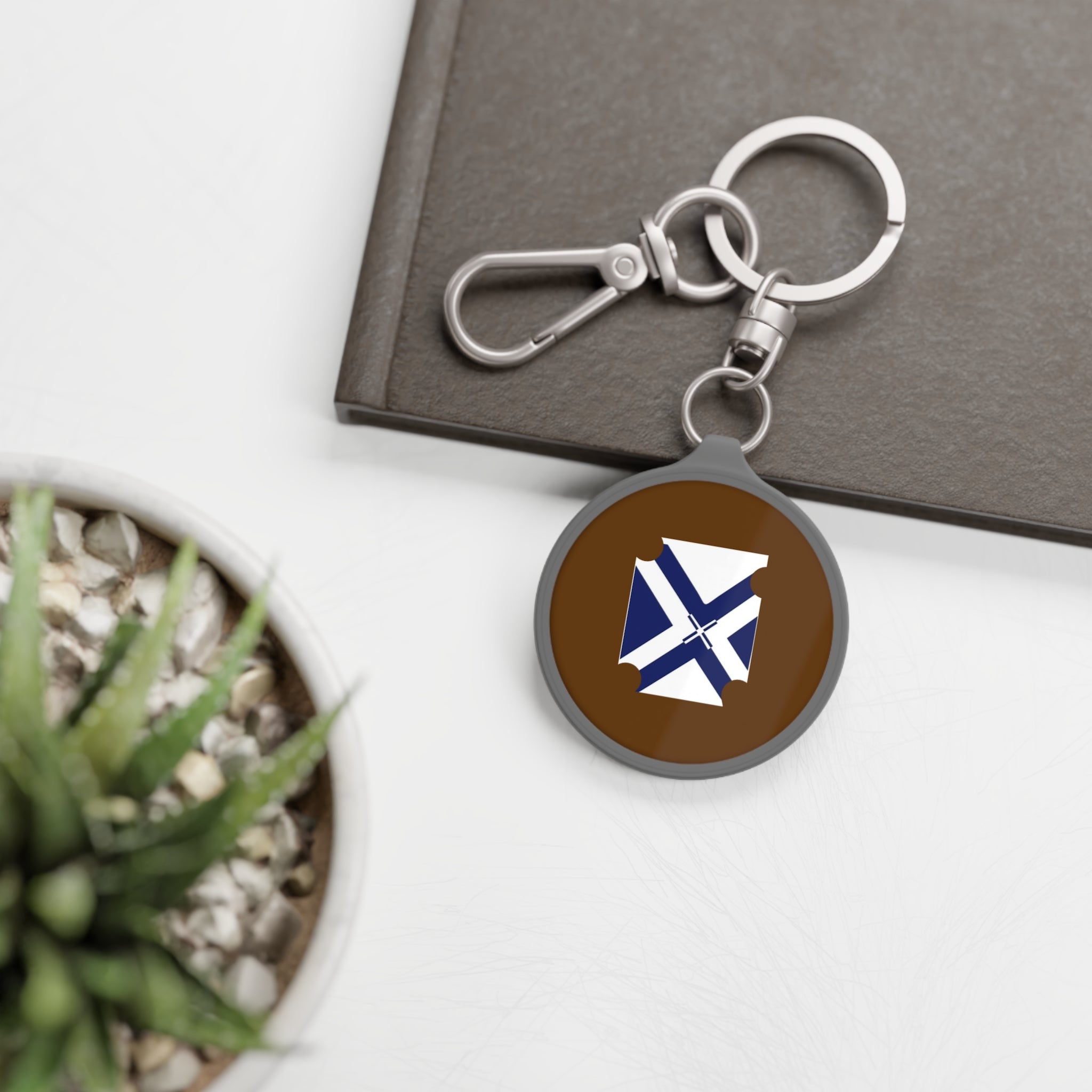 XT7 Blue Saltire Keyring Tag — Marine Flag Keychain