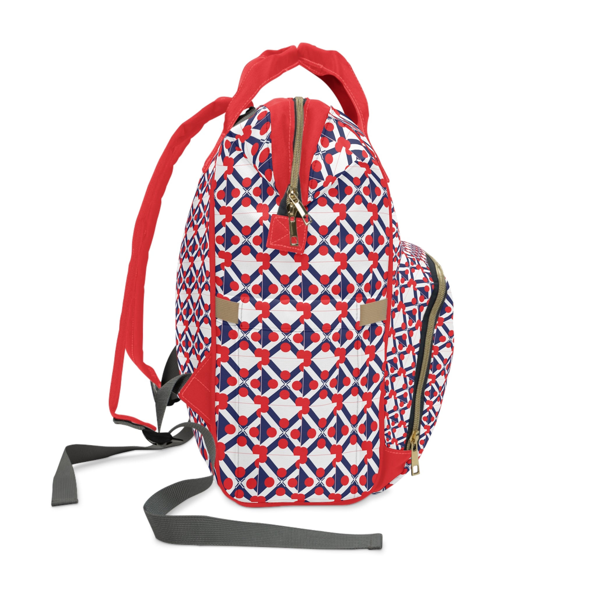 XT9 Diaper Backpack — Red Multifunctional Baby Bag with Changing Mat
