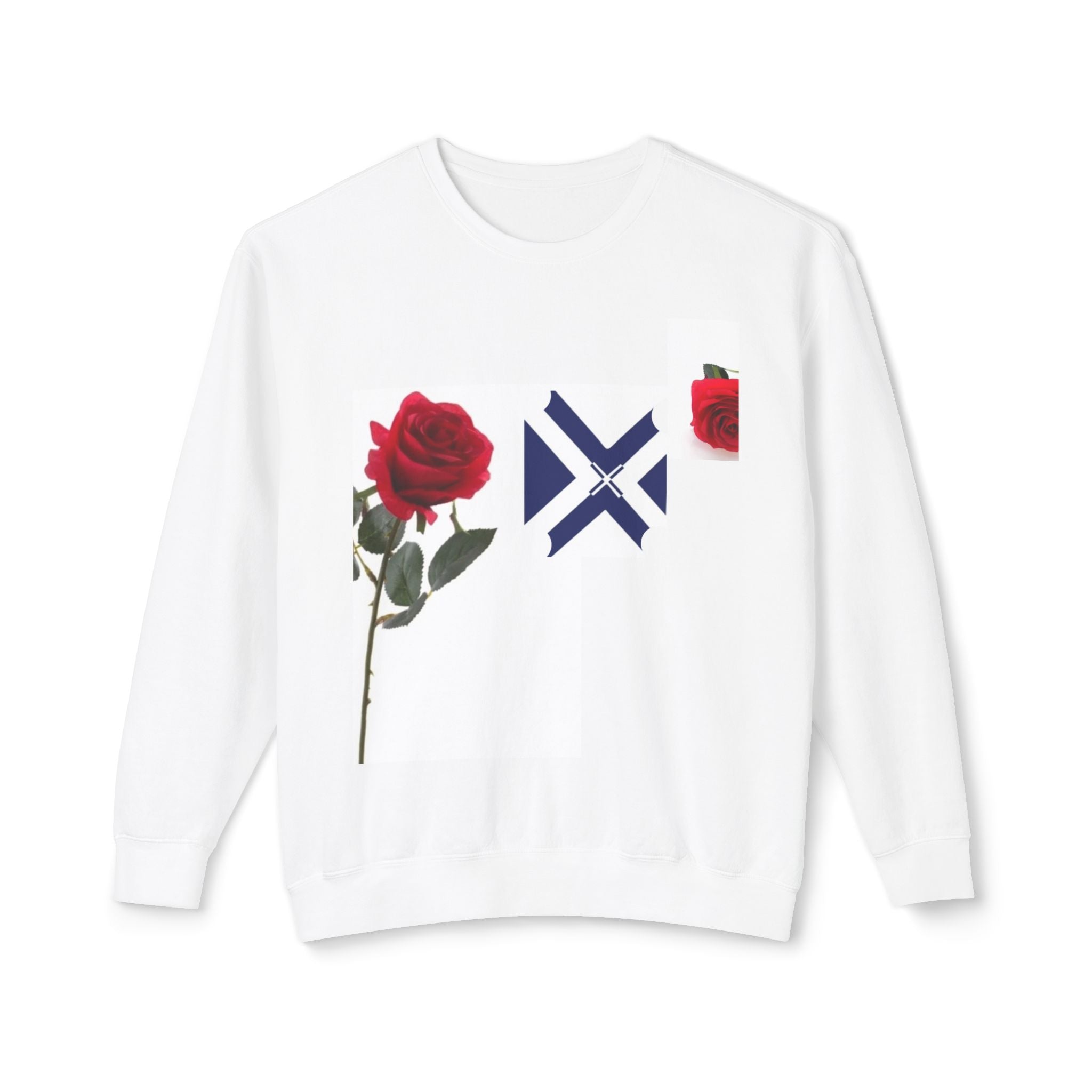 Rose & Saltire Crewneck Sweatshirt —XT Rose Graphic Sweatshirt