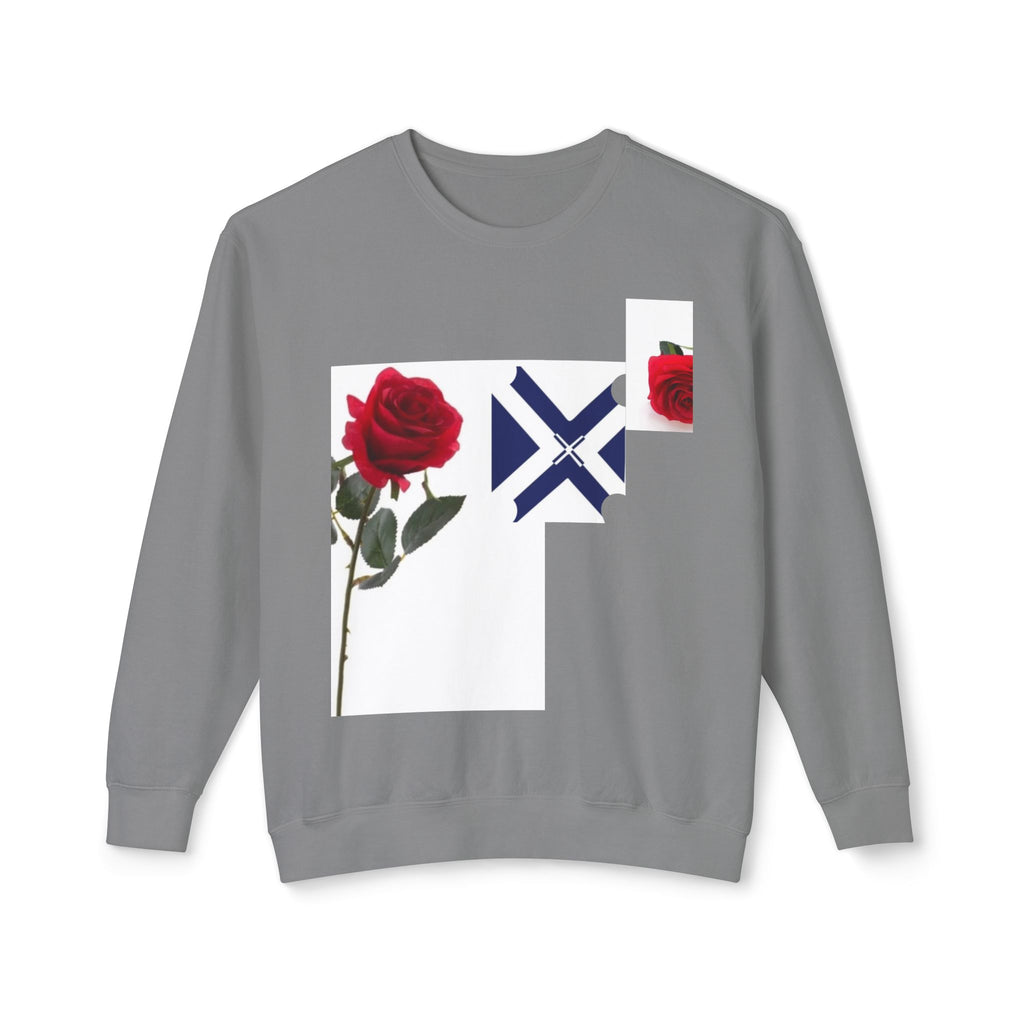 Rose & Saltire Crewneck Sweatshirt —XT Rose Graphic Sweatshirt