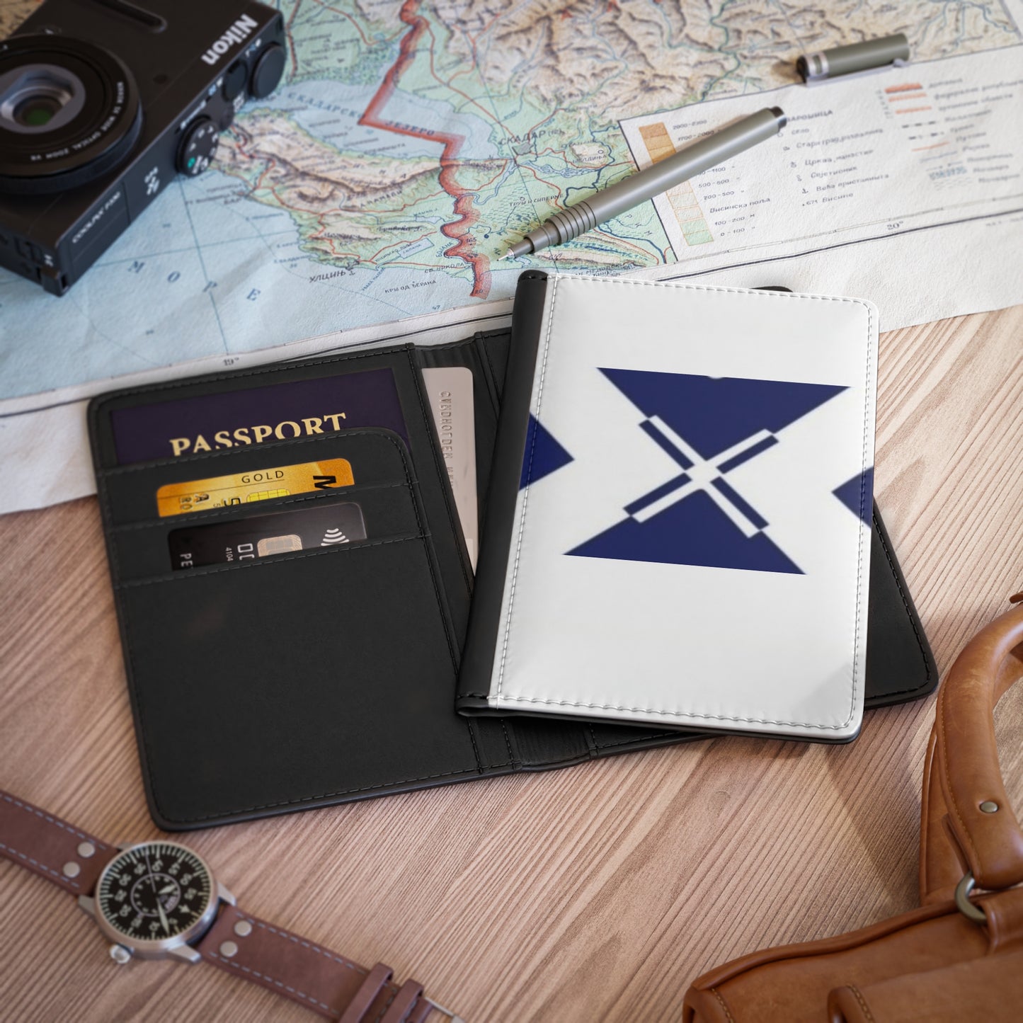 Stylish Passport Cover for Travelers, Travel Organizer, Travel Gift, Vacation Accessory, Personalized Travel Case