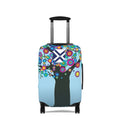 Colorful Tree Luggage Cover — Floral Burst Travel Protector